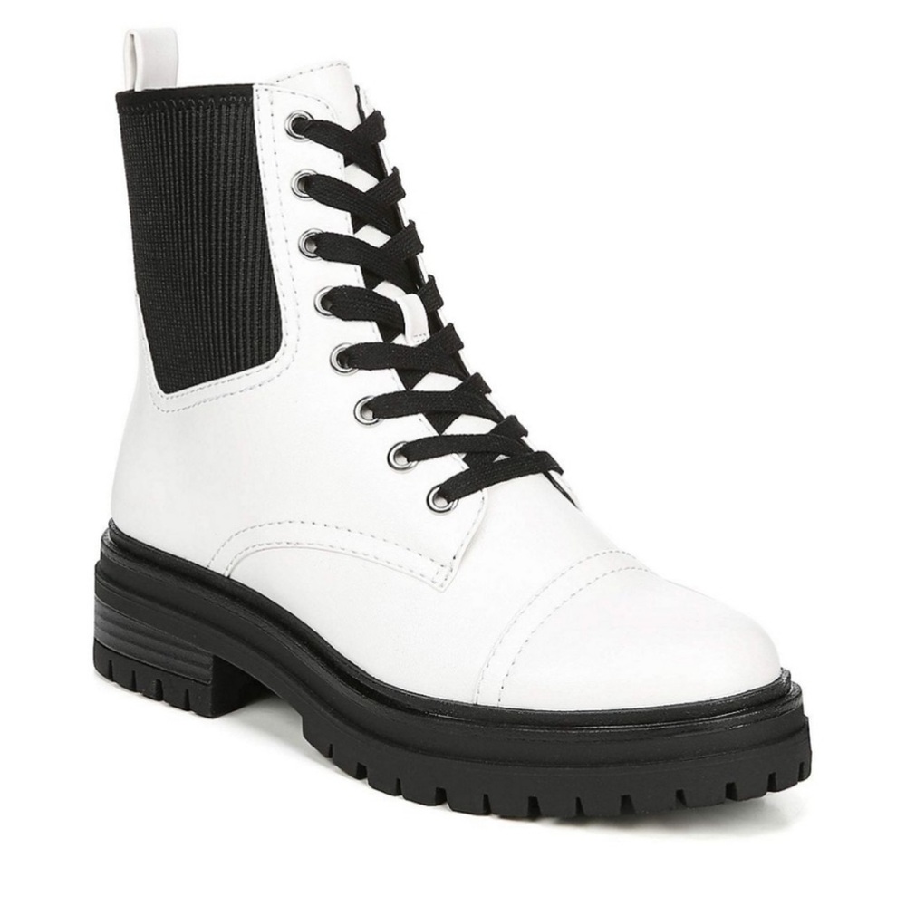 Circus by Sam Edelman White and Black Ankle Boots